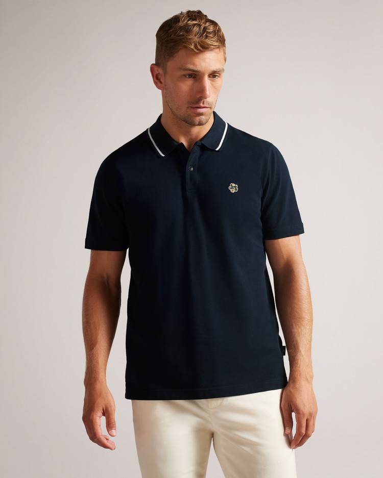 Magliette Polo Ted Baker Camdn Uomo Blu Marino | SHWRL2610