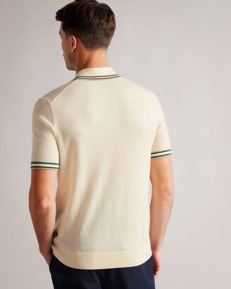 Magliette Polo Ted Baker Pierrot Uomo Bianche | CKISH7915