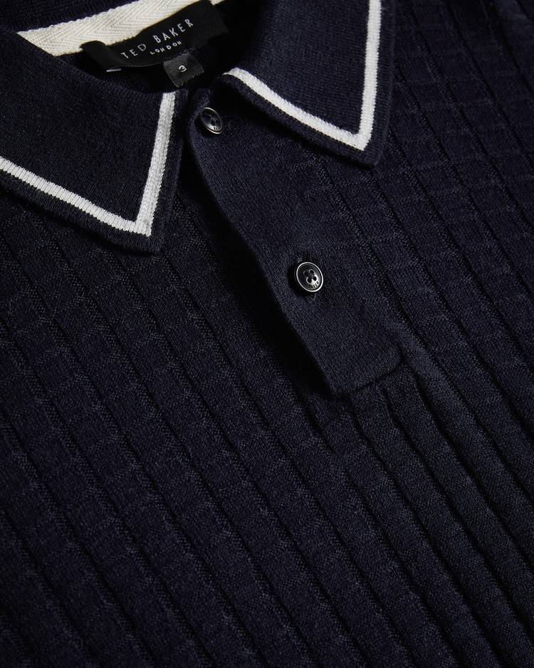 Magliette Polo Ted Baker Pitfeld Uomo Blu Marino | ZSGMI5937