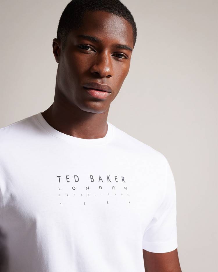 Top Ted Baker Alisbur Uomo Bianche | IWVDB9406