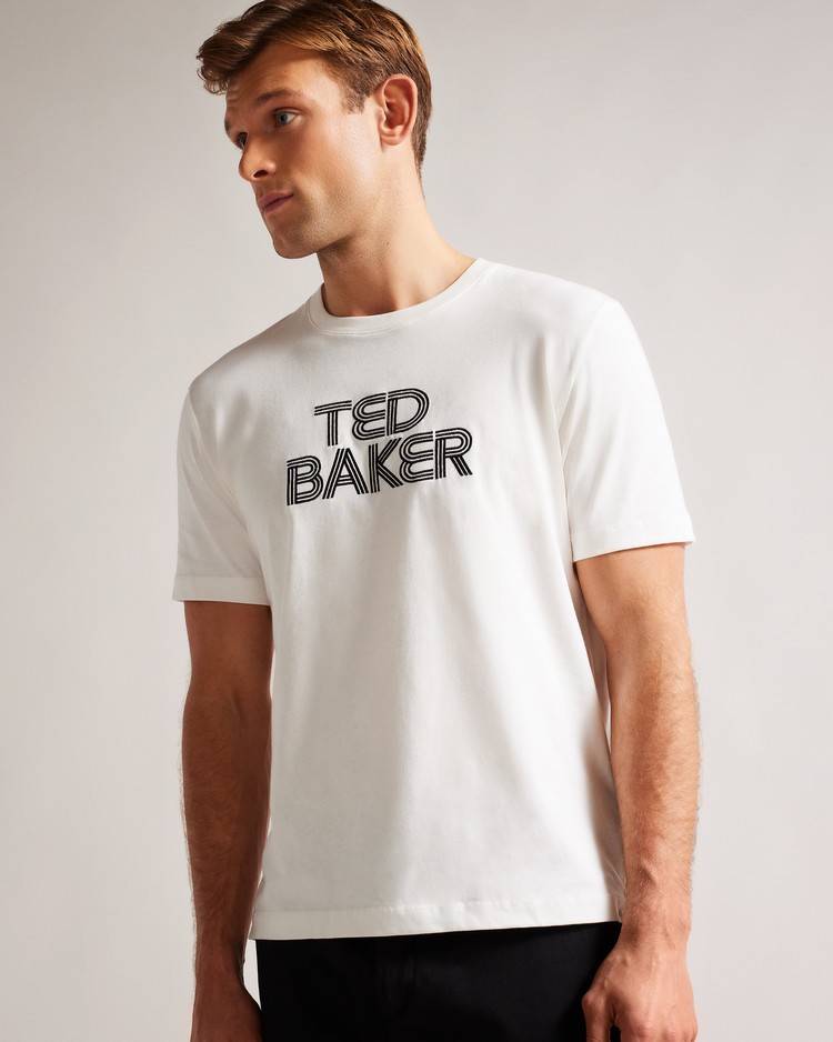 Top Ted Baker Kenedy Uomo Bianche | CLUGV2054