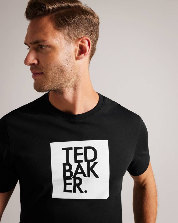 Top Ted Baker Rofata Uomo Nere | SWJKB7419