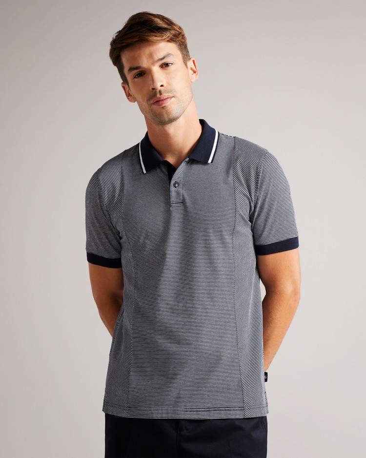 Top Ted Baker Taigaa Uomo Blu Marino | AEIGF5287