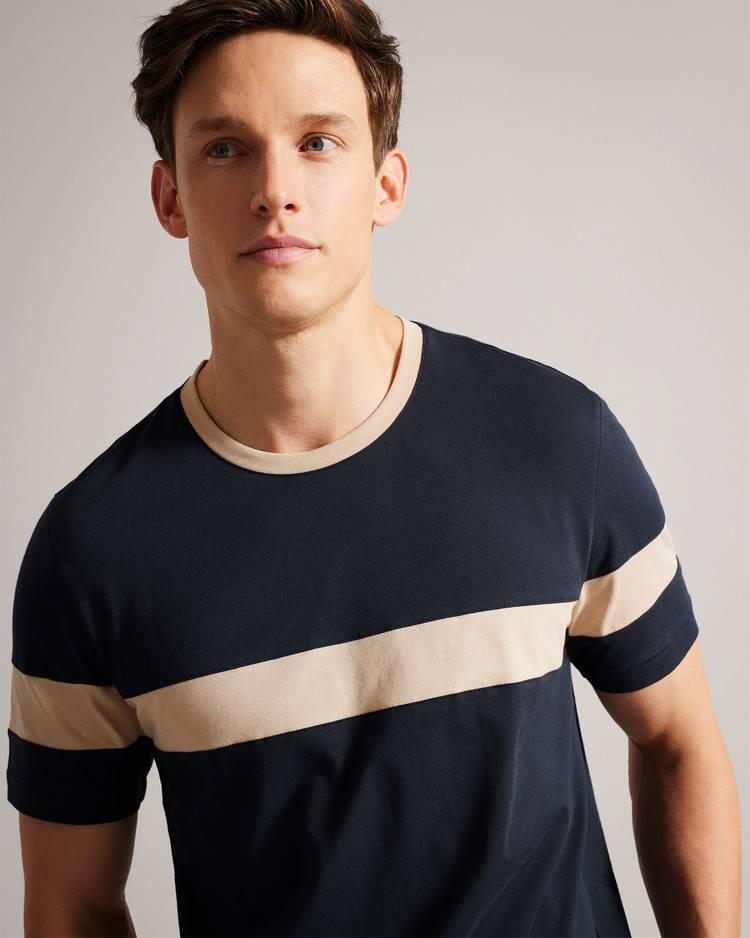 Top Ted Baker Trez Uomo Blu Marino | YWXFD9468