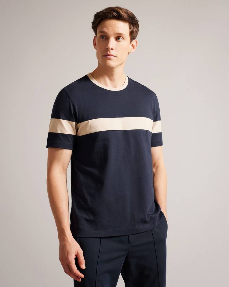 Top Ted Baker Trez Uomo Blu Marino | YWXFD9468