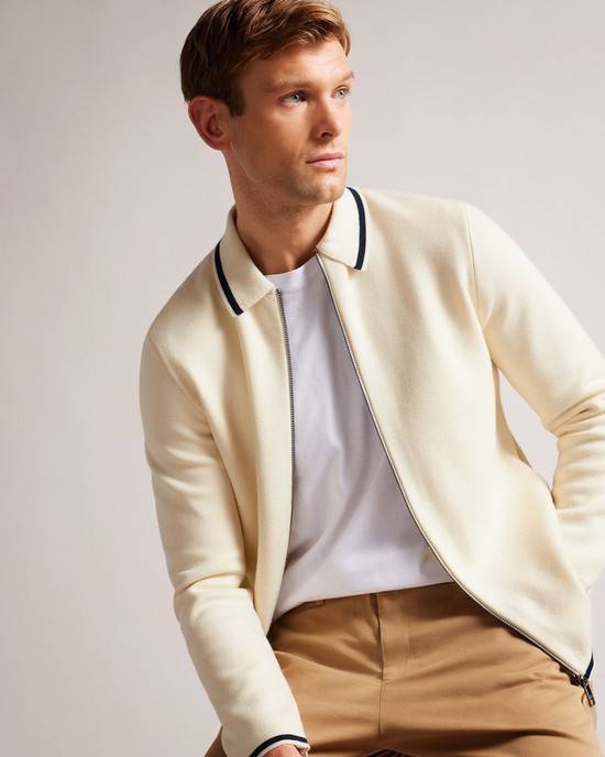 Jumpers Ted Baker Coploe Uomo Bianche | TUNFP0658