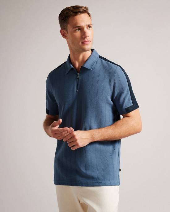 Magliette Polo Ted Baker Abloom Uomo Blu | FYQHP7054