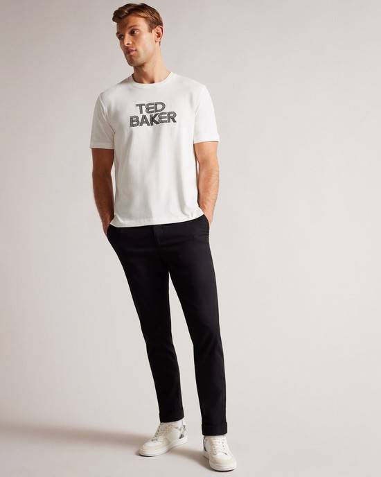 Top Ted Baker Kenedy Uomo Bianche | CLUGV2054