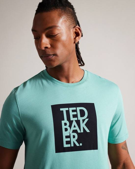 Top Ted Baker Rofata Uomo Menta | JFOKQ2083