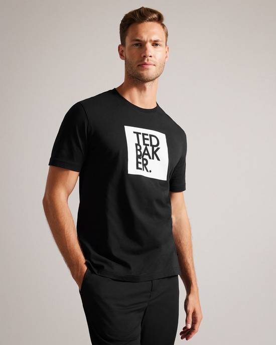 Top Ted Baker Rofata Uomo Nere | SWJKB7419