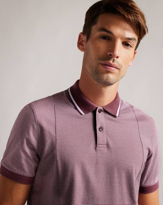 Top Ted Baker Taigaa Uomo Bordeaux | XRHQV4179